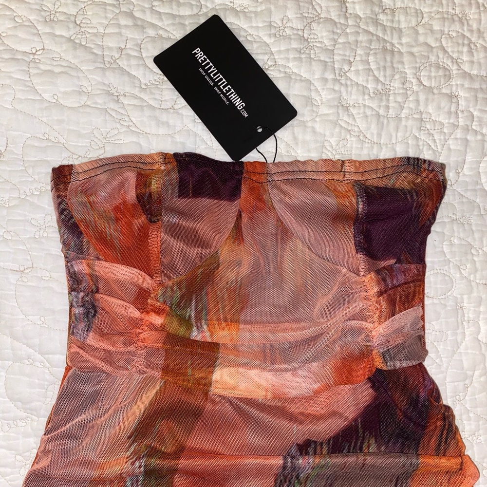 Pretty little thing orange mini dress
